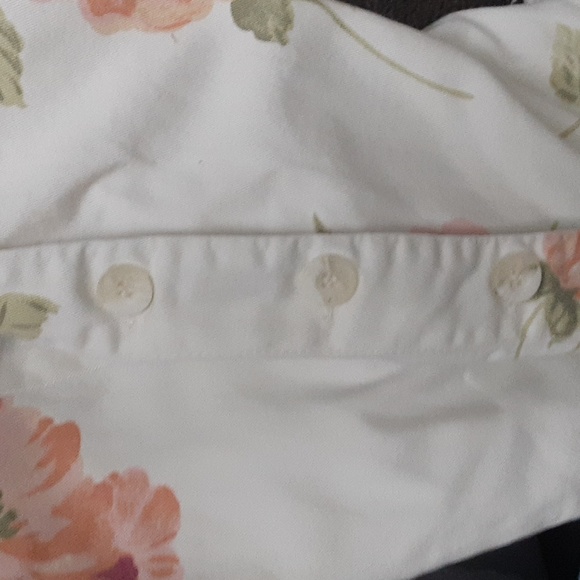 Vintage y2k Newport News thick cotton side button floral dress in 6 - Picture 8 of 9